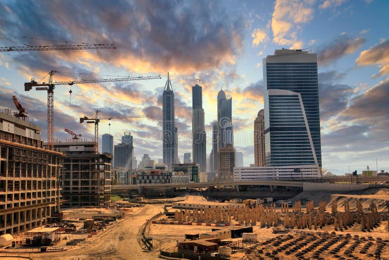 Grandiose construction in Dubai