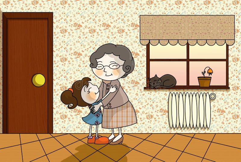 Grandma home stock illustration. Illustration of floor - 11430079
