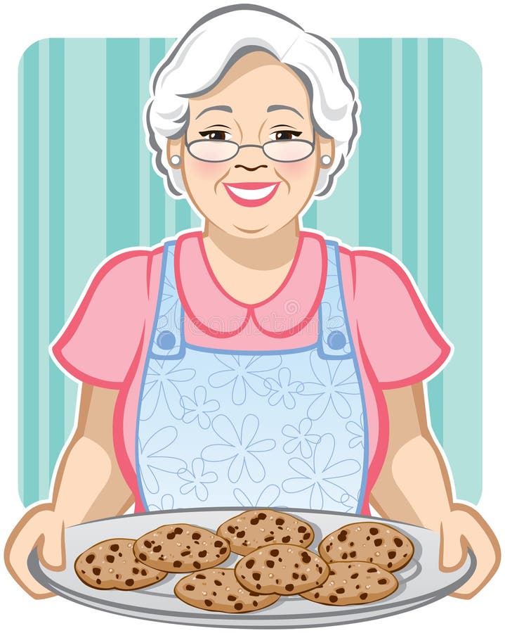 Download Grandma's Cookies stock vector. Illustration of chocolate ...