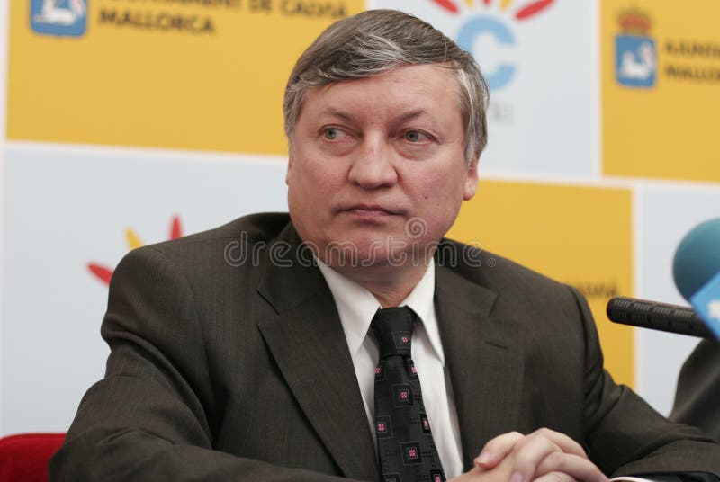 Grandmaster Anatoly Karpov Da Xadrez Foto de Stock Editorial