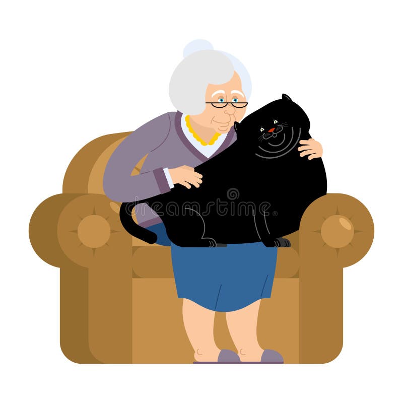 Cartoon Fat Granny Old Stock Illustrations – 106 Cartoon Fat Granny Old ...