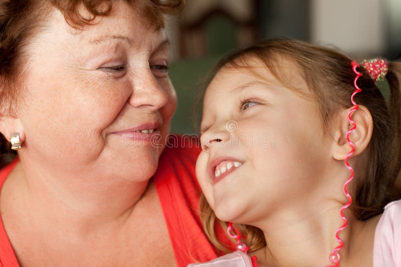 Grandmother and grandchild stock image. Image of love 26185685