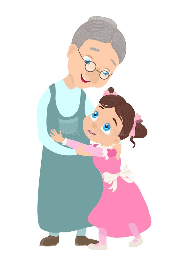 Download Grandmother And Granddaughter Stock Vector - Illustration ...