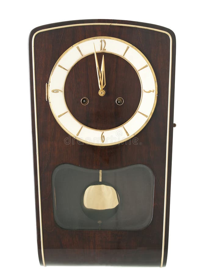 Grandmother wall clock stock photo. Image of antique 18012968