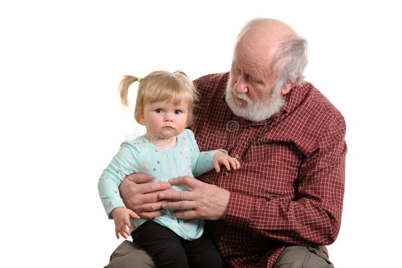 Картинка дедушка с внучкой