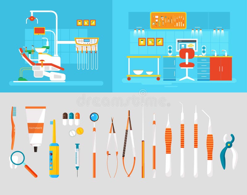 Grands Instruments De Dentistes D'ensemble De PC Dentaire De Bureau