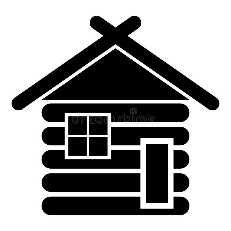 Granero de madera de la casa con imagen plana del estilo de las cabañas de madera de la cabina de las casas modulares del icono d libre illustration Granero de madera de la casa con imagen plana del estilo de las cabañas de madera de la cabina de las casas modulares del icono d libre illustration