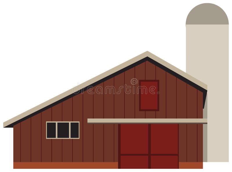 Grange pour une ferme illustration stock