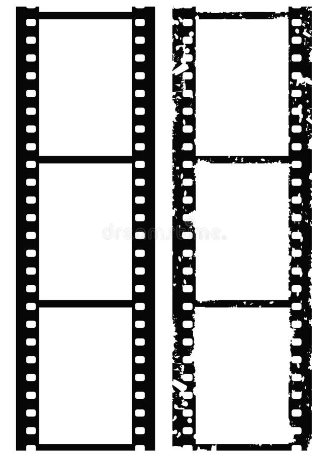 Granice 35 grunge mm filmu zdjęć wektora royalty ilustracja
