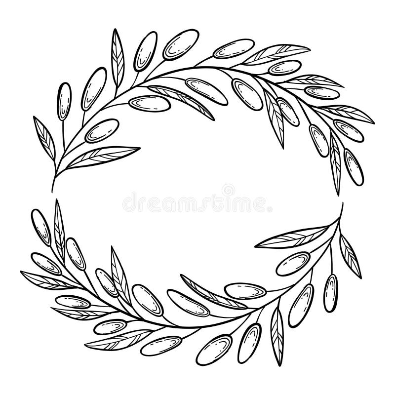 Granice kwiatowe i dzielniki. eleganckie ozdobne zielone rośliny ramy i monogramowe dzielniki ozdobne na ślub ilustracji