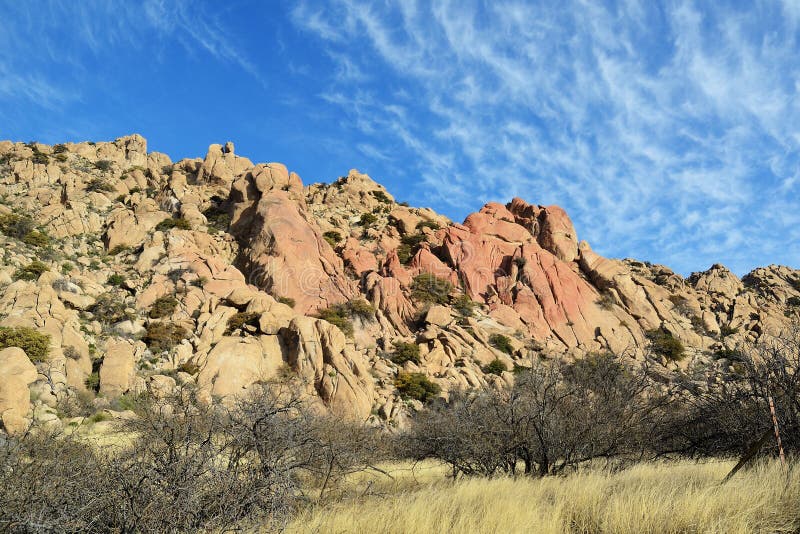 Granit vaggar bildande i Arizona fotografering för bildbyråer Granit vaggar bildande i Arizona fotografering för bildbyråer