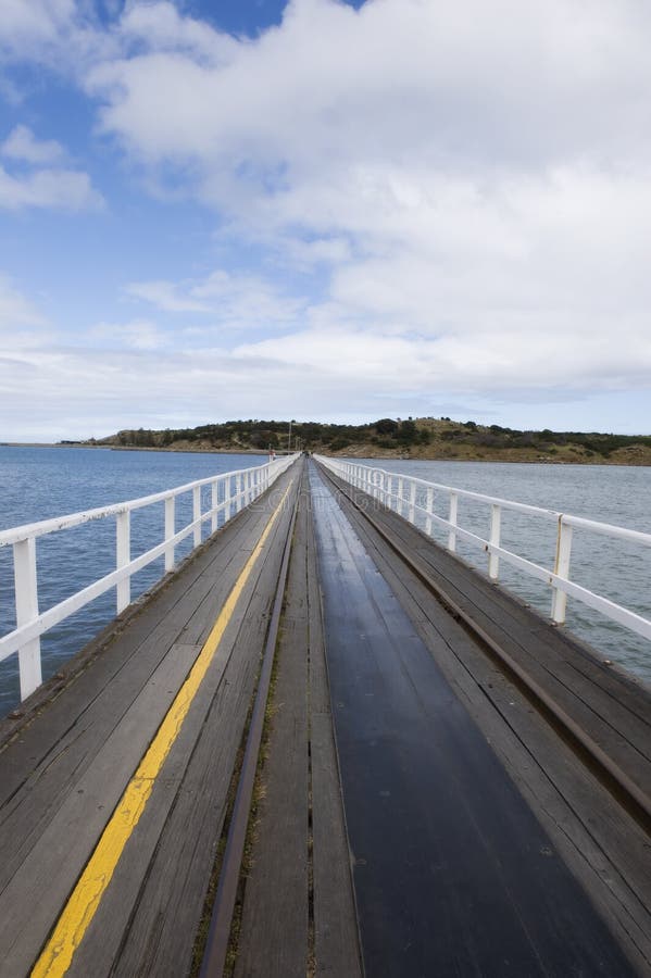 Granite Island Causeway stock image. Image of granite 21562435