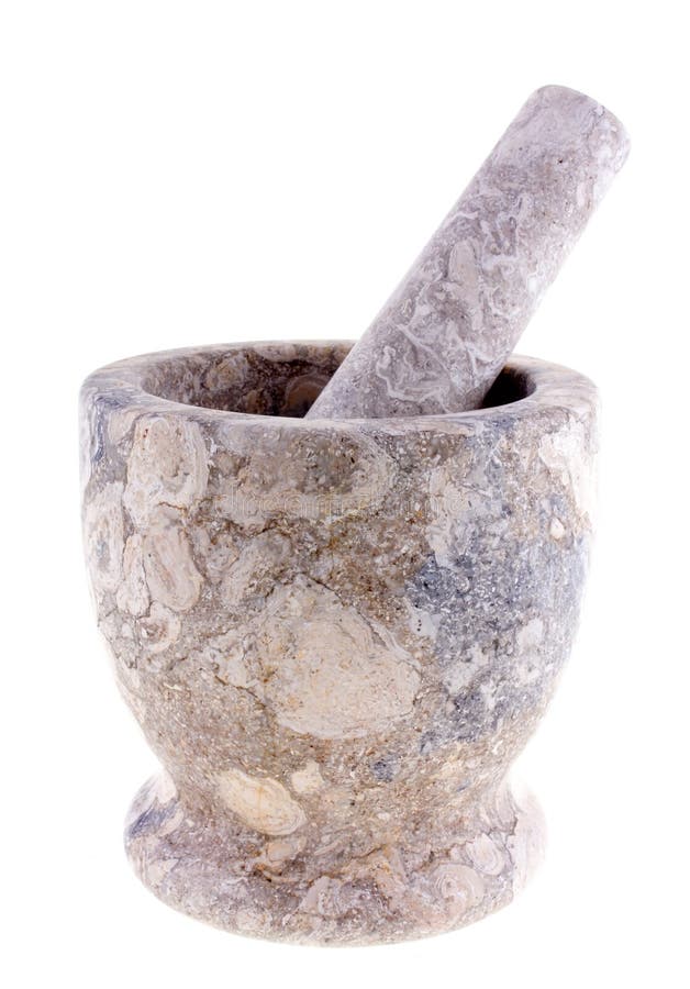 Granite mortar and pestle stock image. Image of herbal 10952645