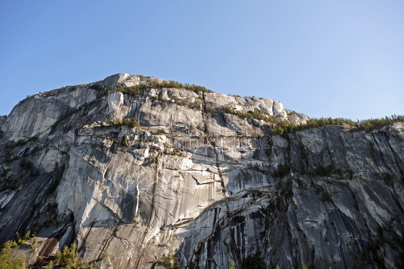 Granite rock of Stawamus Chief stock photos