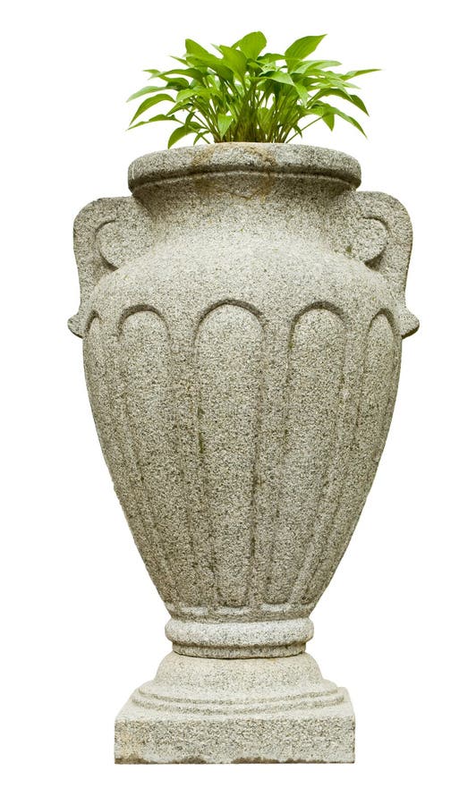 Granite vase, park design.