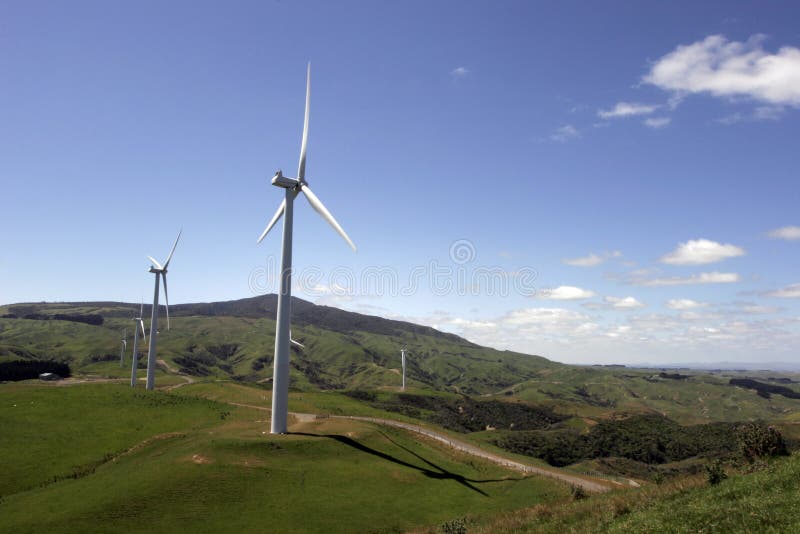 Granja de viento fotografía de archivo libre de regalías Granja de viento fotografía de archivo libre de regalías