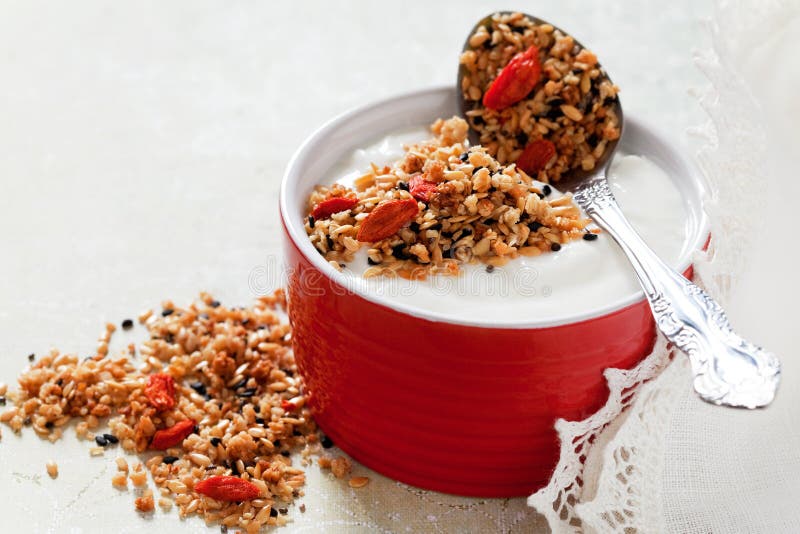Granola stock afbeelding Granola stock afbeelding