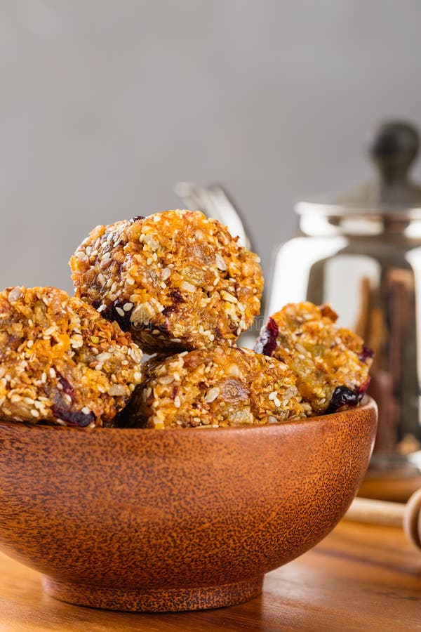 Granola Bars With Dried Fruits, Seeds And Honey Stock Photo - Image of ...