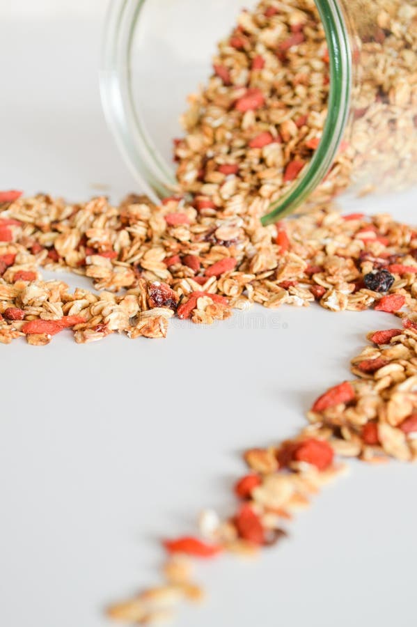 Granola for Breakfast. Healthy Food and Diet. Stock Image Image of