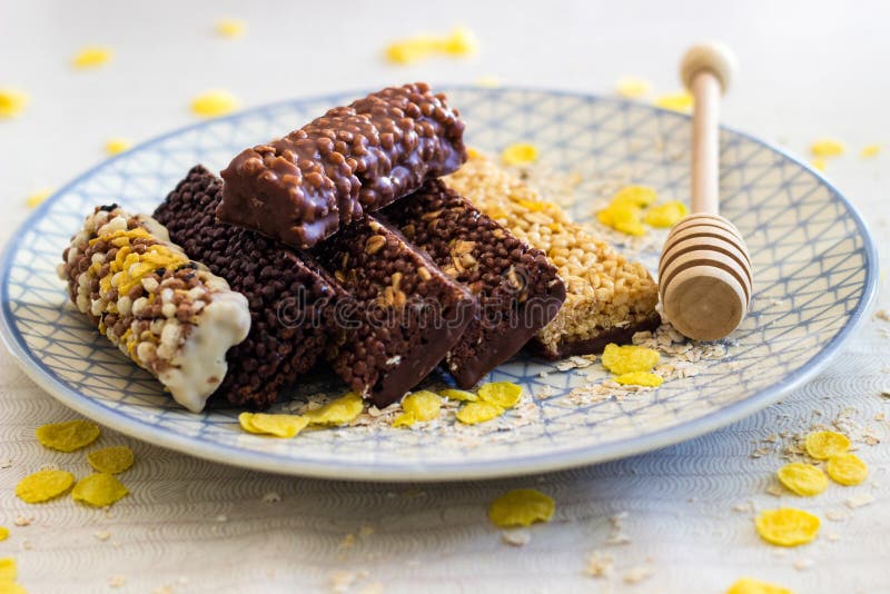 Granola Energy Bar with Mix of Nuts and Fruits Stock Image Image of corn, healthy 238366151