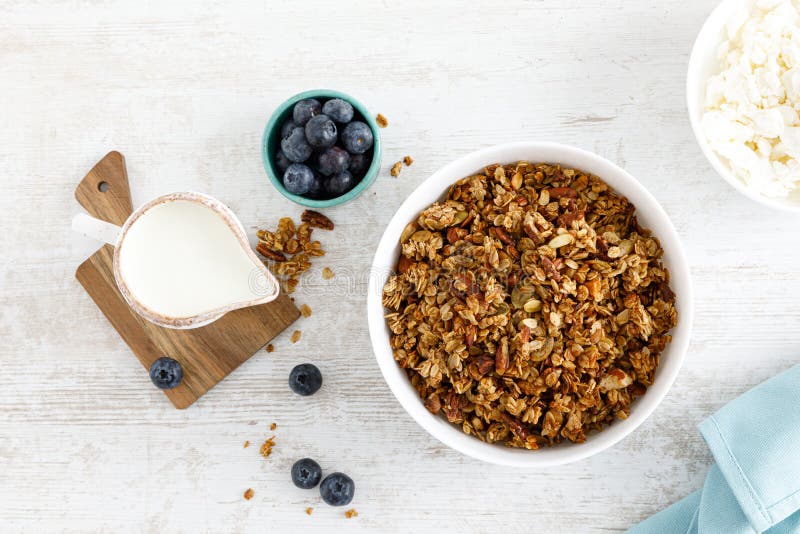 Granola with Nuts and Seeds. Stock Image Image of cooking, american