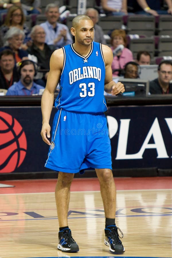 Grant Hill of the Orlando Magic before the start of a game at The Palace of Auburn Hills against the Detroit Pistons. Grant Hill of the Orlando Magic before the start of a game at The Palace of Auburn Hills against the Detroit Pistons.