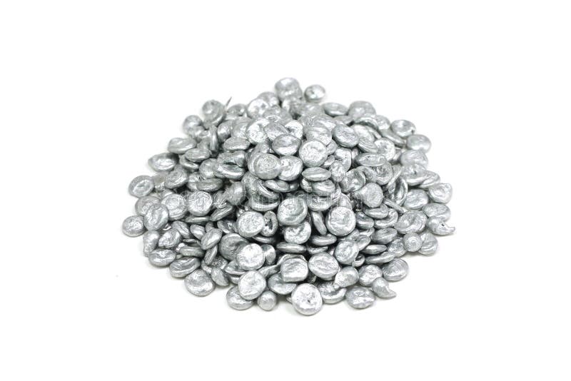 Granulated zinc brilliant stock image. Image of laboratory 50431673