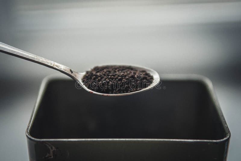 Granules dry black tea stock image. Image of caffeine 119892677