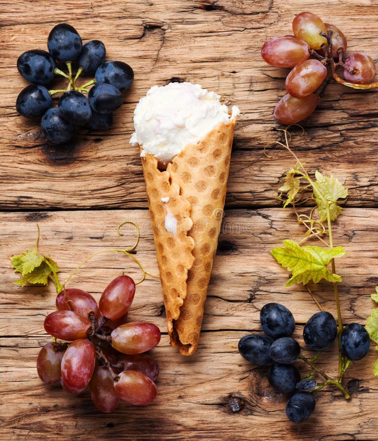 Grape flavored ice cream stock image. Image of colorful 135402565