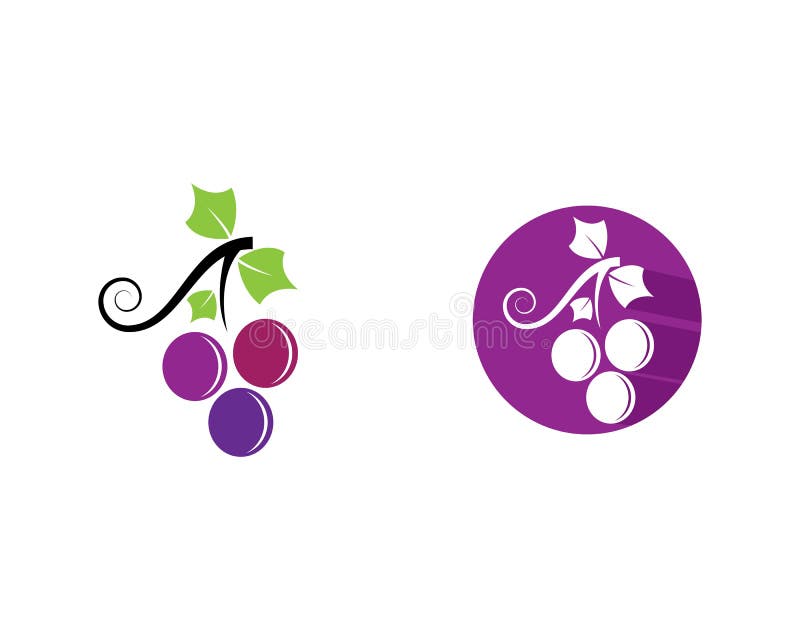 Grape logo template stock vector. Illustration of bunch 150617336