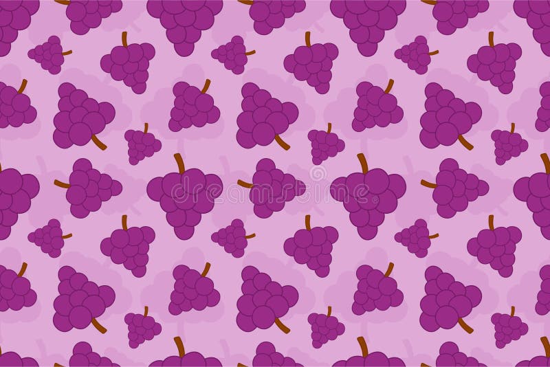 Grape Seamless Pattern Background by Pitripiter Stock Vector - Illustration  of cute, adult: 162107977