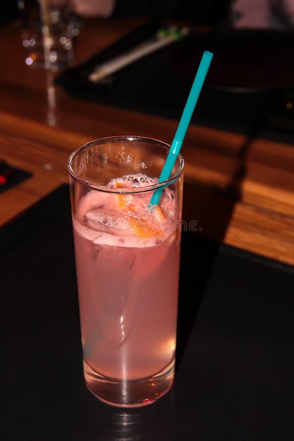Grapefruit Drink in a Glass with a Straw Stock Photo Image of straw