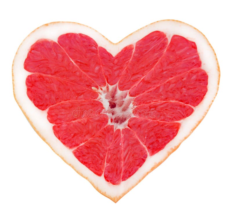 Grapefruit heart stock image. Image of agriculture, health 40355245