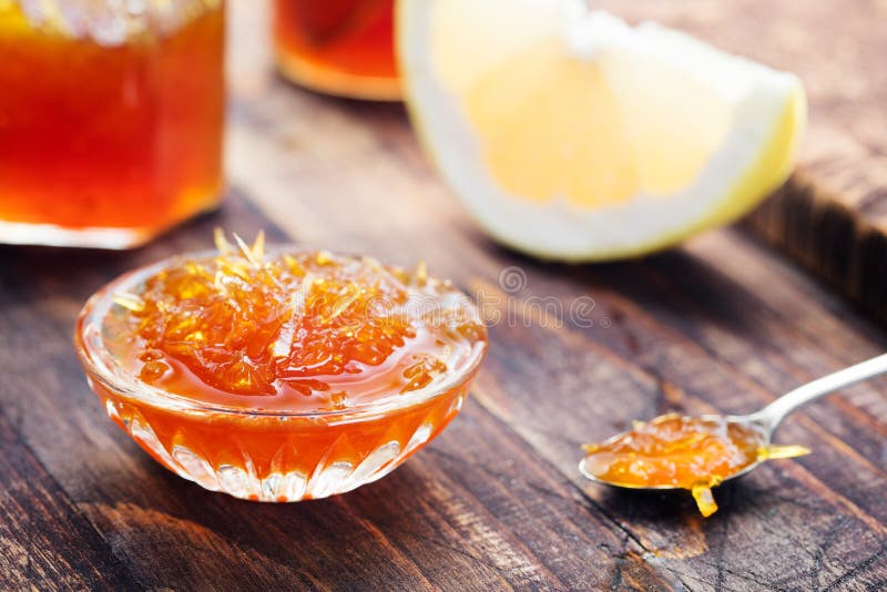 Grapefruit, Orange Jam, Confiture Stock Photo Image of grapefruit, fruity 62974606