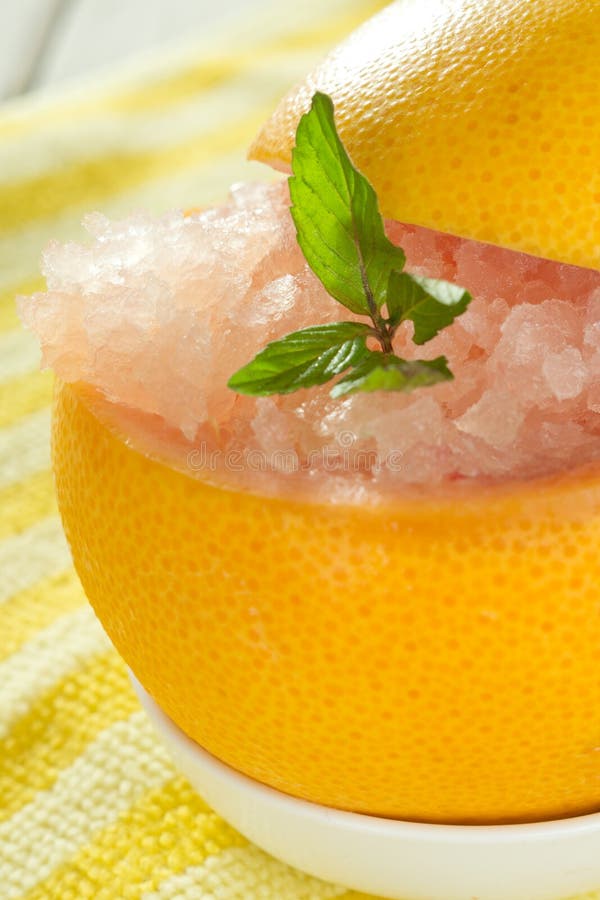 Grapefruit sorbet stock image. Image of closeup, citrus 34100029
