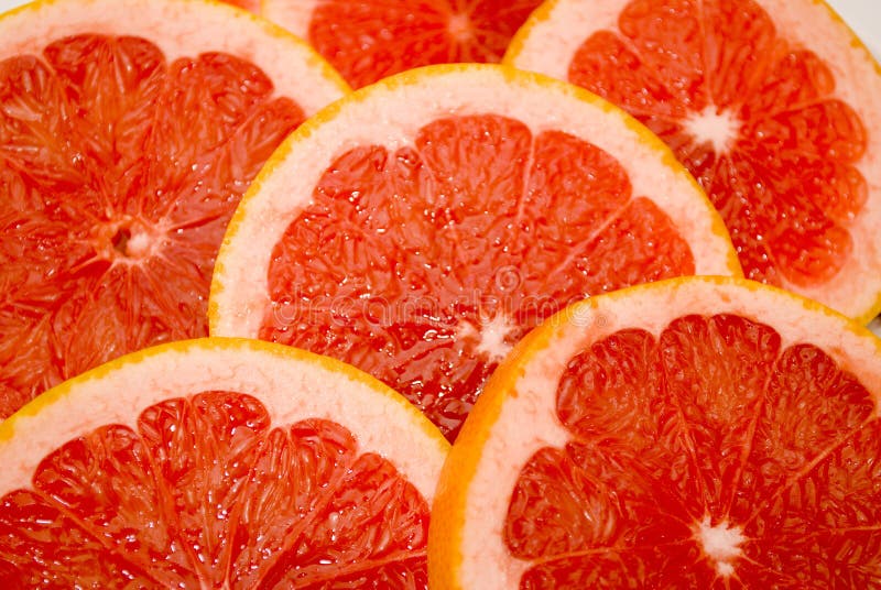 Citrus Fruits - pink grapefruits also for background