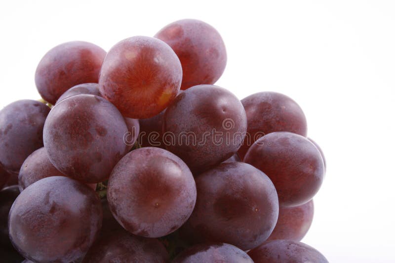 Fresco a excelente uvas en blanco.