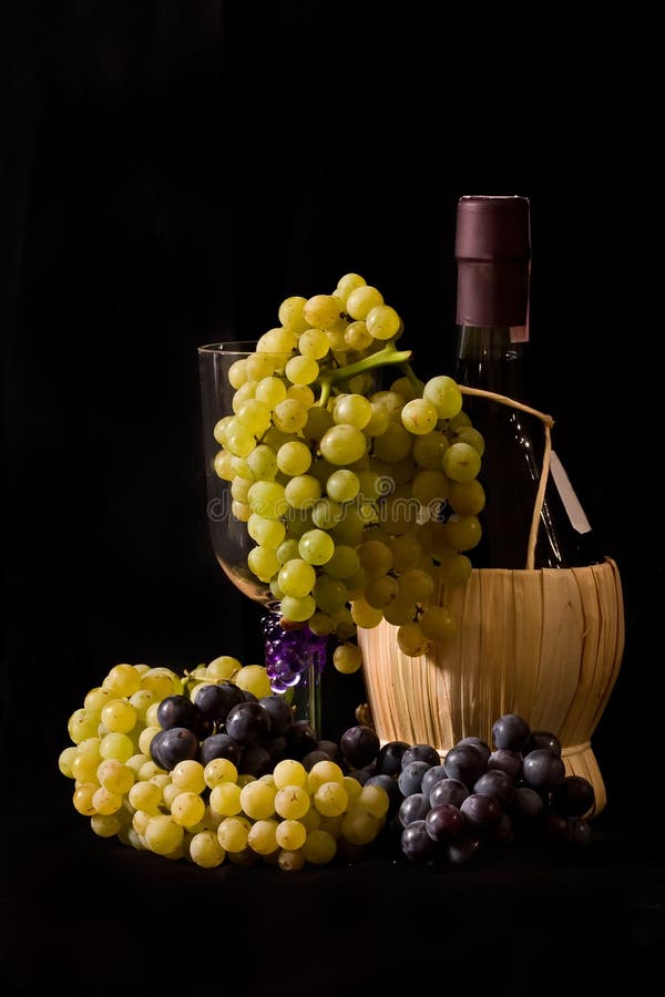 Grapes and Bottle