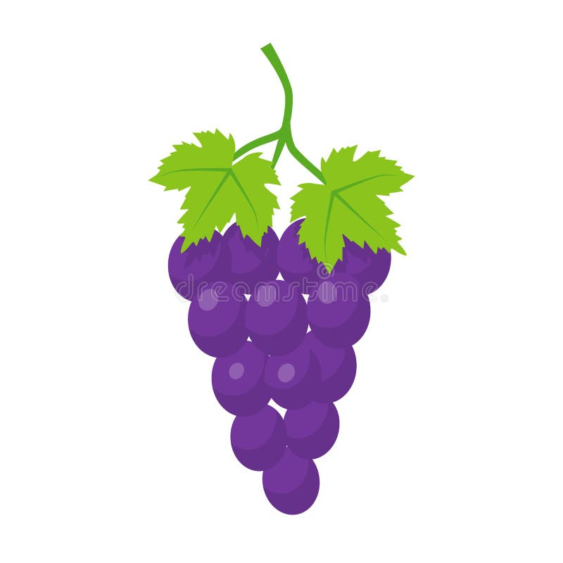 Grapes cartoon icon. stock vector. Illustration of background - 123284898 Grapes cartoon icon. stock vector. Illustration of background - 123284898