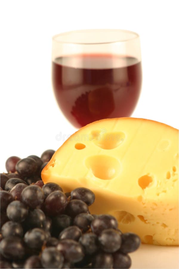 Grapes and cheese.