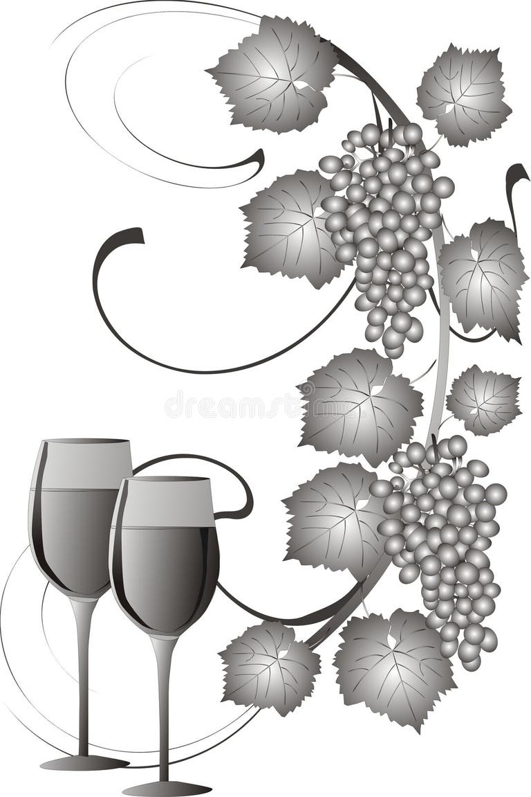 Grapes Wine Silhouette Stock Illustrations 5,564 Grapes Wine