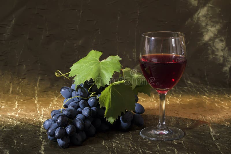 Grapes and wine stock photo. Image of dark, eating, drink 33619028