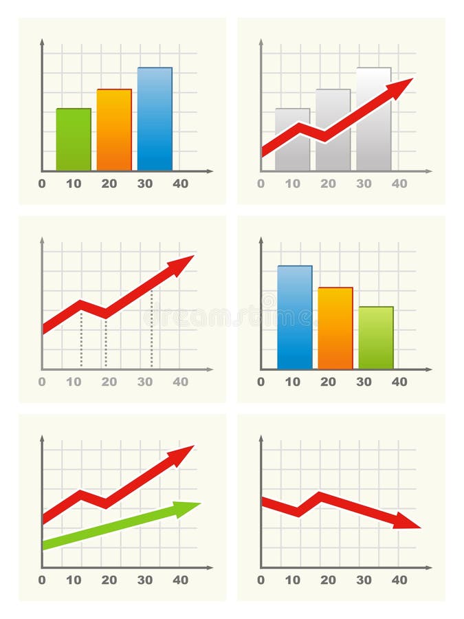 Graph royalty free illustration