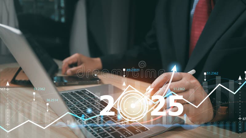2025, Graph Analyst working with Business, Concept digital transformation technology strategy, Analytics and Data Management royalty free stock photography