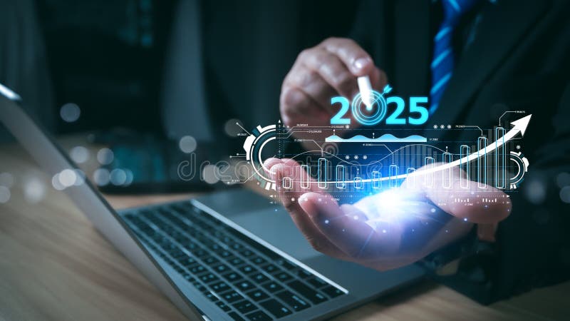 2025, Graph Analyst working with Business, Concept digital transformation technology strategy, Analytics and Data Management stock photos