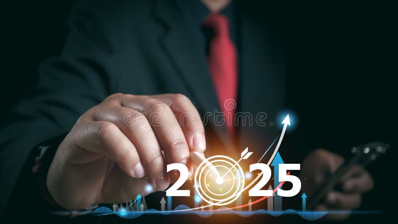 2025, Graph Analyst working with Business, Concept digital transformation technology strategy, Analytics and Data Management royalty free stock photos