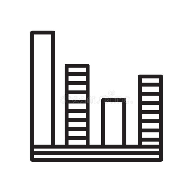 Graph Icon Vector Isolated on White Background, Graph Sign Stock Vector ...