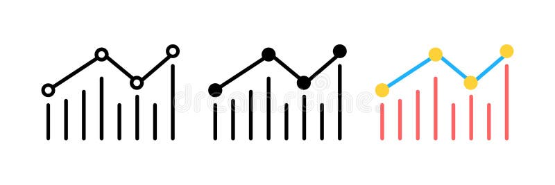Graph Icon in trendy flat style isolated on grey background. Chart bar symbol for your web site design, logo, app, UI. Vector stock illustration