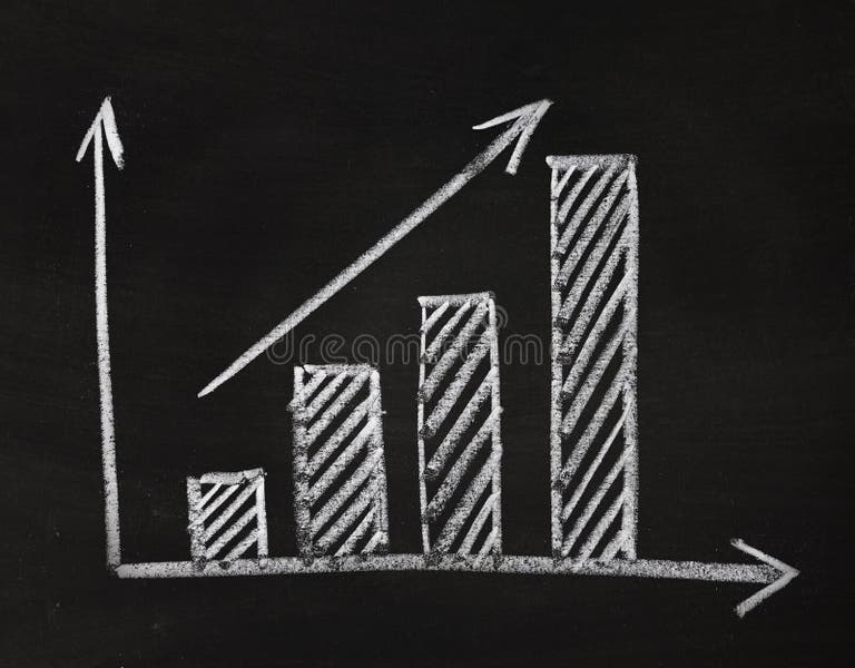 Graph Showing Rise in Profits or Earnings Stock Photo - Image of ...