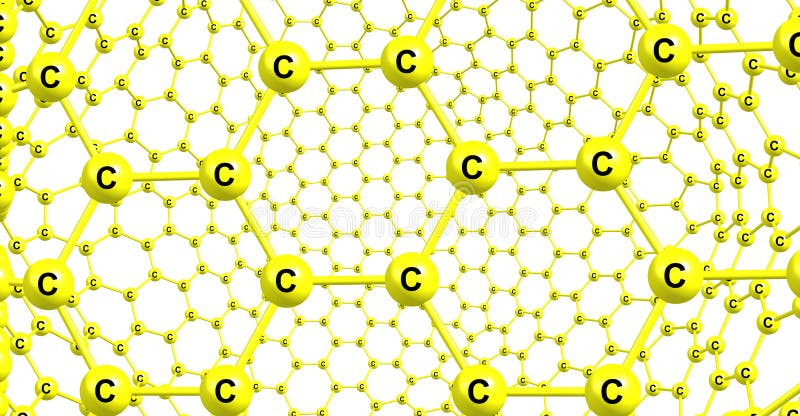 Graphene-like molecular structure isolated on white background vector illustration